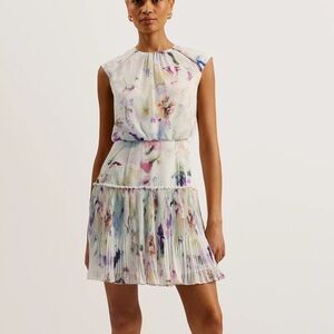 Ted Baker White Floral Mini Dress